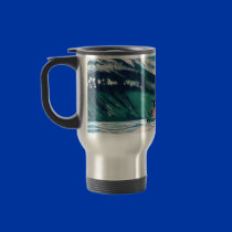 Surfing Surfer Tube Ride Ocean Wave Travel Mug Art