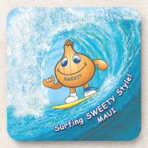surfing sweety onion style beverage coasters