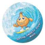 surfing sweety stickers