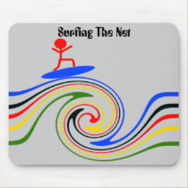 Surfing the internet mousepads