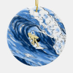 Surfing The Tube Ornament