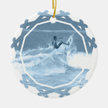 Surfing Tricks Ornament