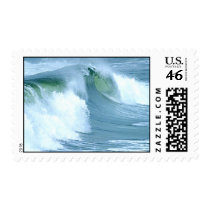 surfing waves postage