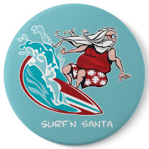 Surf'n Santa Buttons