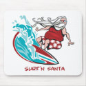 Surf'n Santa mousepads