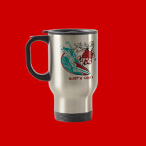 Surf'n Santa mugs