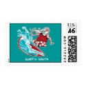 Surf'n Santa postage