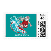 Surf'n Santa postage