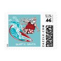 Surf'n Santa postage
