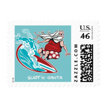 Surf'n Santa Stamps