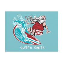 Surf'n Santa Postcards
