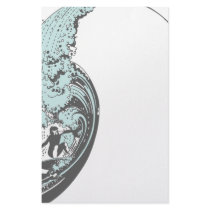 Surf's Up Blue Stationary stationery by UTeezSF Surf's Up Blue Stationary stationery