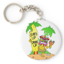 Surfs Up Drink Up Keychains
