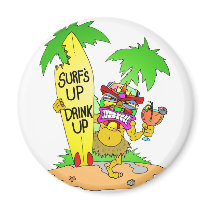 Surfs Up Drink Up Magnets