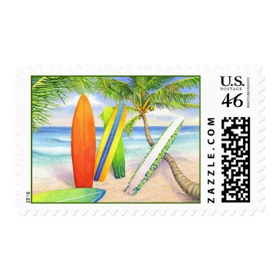 Surf's Up! Stamp by BarbaraBayerArt