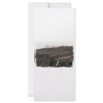 Surf's Up! Surfboard waits on an eroded dune Custom Rack Cards