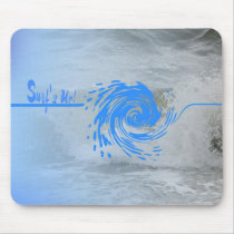 Surf's Up Wave mousepad by angels_creative_wrks Surf's Up Wave mousepad