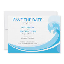 Surfs Up! Wedding Save the Date Personalized Announcements