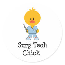 Surg Tech Chick Stickers
