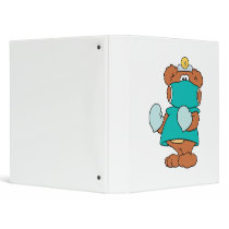 surgeon doctor teddy bear design vinyl binders