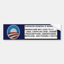 Surgeon General's Warning Bumper Sticker
