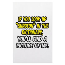 Surgeon In Dictionary...My Picture Stationery Paper
