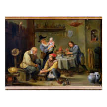Surgeon Tending the Foot of an Old Man Post Card