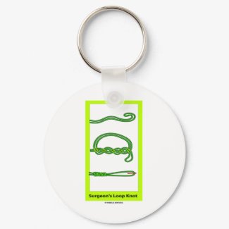 Surgeon's Loop Knot keychain