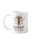 Surgery Rocks Surgeon Mug by MedicalTeesGifts Surgery Rocks Surgeon Mug