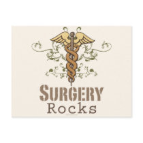Surgery Rocks Surgeon Postcard by MedicalTeesGifts Surgery Rocks Surgeon Postcard