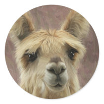 Suri Alpaca Round Sticker