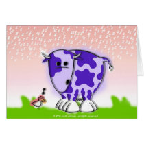Suri the cow greeting cards