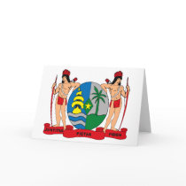 Suriname Coat of Arms Greeting Card by FlagTshirts Suriname Coat of Arms Greeting Card