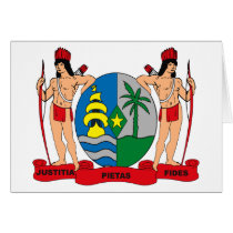 Suriname Coat of Arms Greeting Card cards
