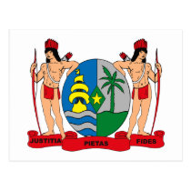 Suriname Coat of Arms Postcard postcards