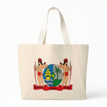 Suriname Coat of Arms Tote Bag by FlagTshirts Suriname Coat of Arms Tote Bag
