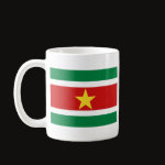 Suriname Flag Map Classic Mug