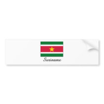 Suriname Flag Design bumper stickers