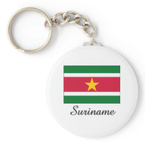 Suriname Flag Design Keychain