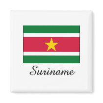 Suriname Flag Design magnets
