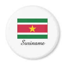 Suriname Flag Design magnets