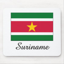 Suriname Flag Design mousepads