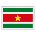 Suriname Flag Greeting Card