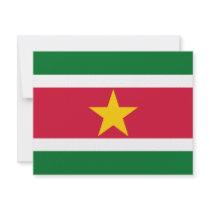 Suriname flag custom invitation