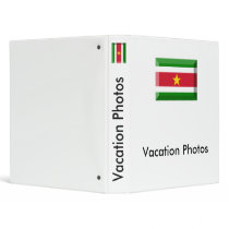 Suriname Flag Jewel 3 Ring Binder