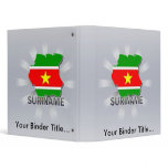 Suriname Flag Map 2.0 3 Ring Binders