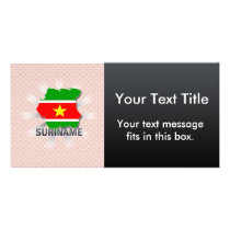 Suriname Flag Map 2.0 Photo Card