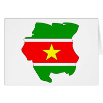 Suriname flag map cards by FlagStore Suriname flag map cards