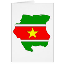 Suriname flag map cards by FlagStore Suriname flag map cards