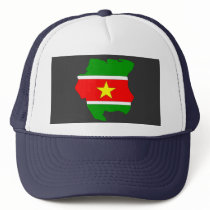 Suriname flag map hats